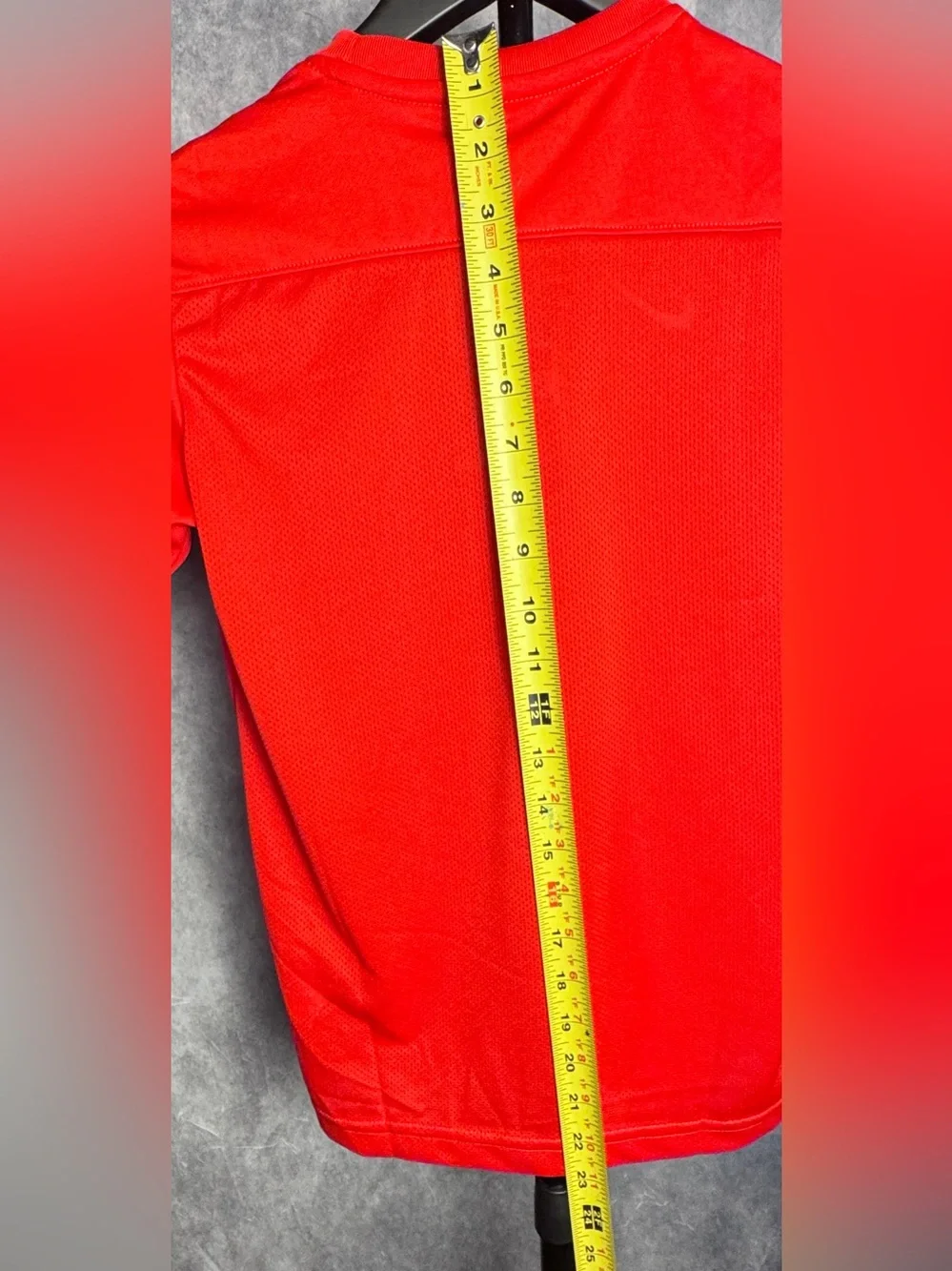 Nike Red Short Sleeve Dri-FIT Tee with White Swoosh